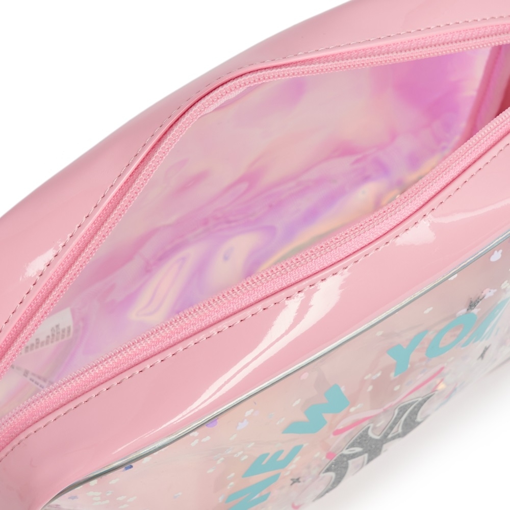 Túi MLB [KIDS] Like Aurora Sequin Ballet Crossbody New York Yankees Pink