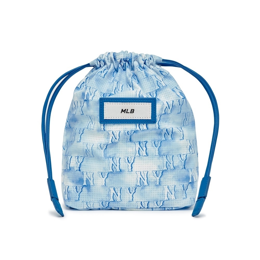 Túi MLB [KIDS] Water Monogram Raffia Crossbody New York Yankees D.Turquoise
