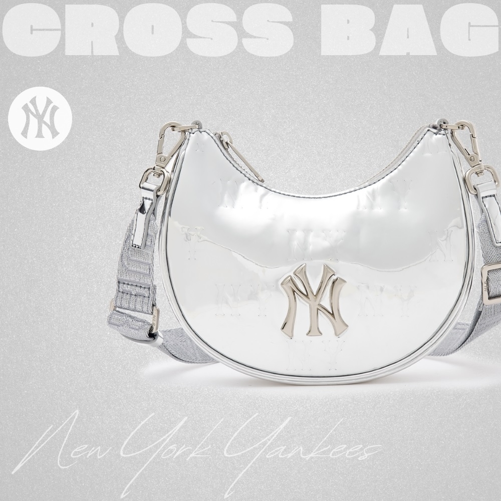 Túi MLB Korea Silver Crossbody New York Yankees