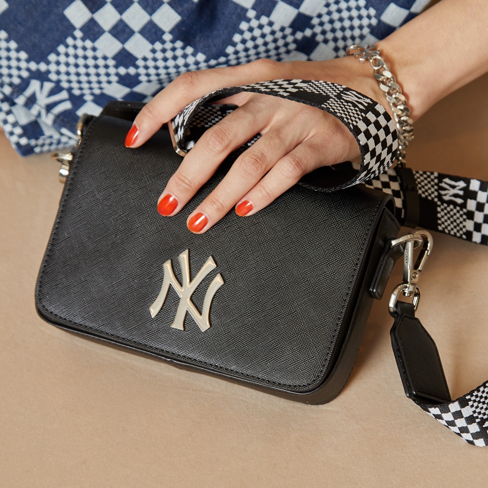 Túi MLB Mini Checkerboard Crossbody New York Yankees Black