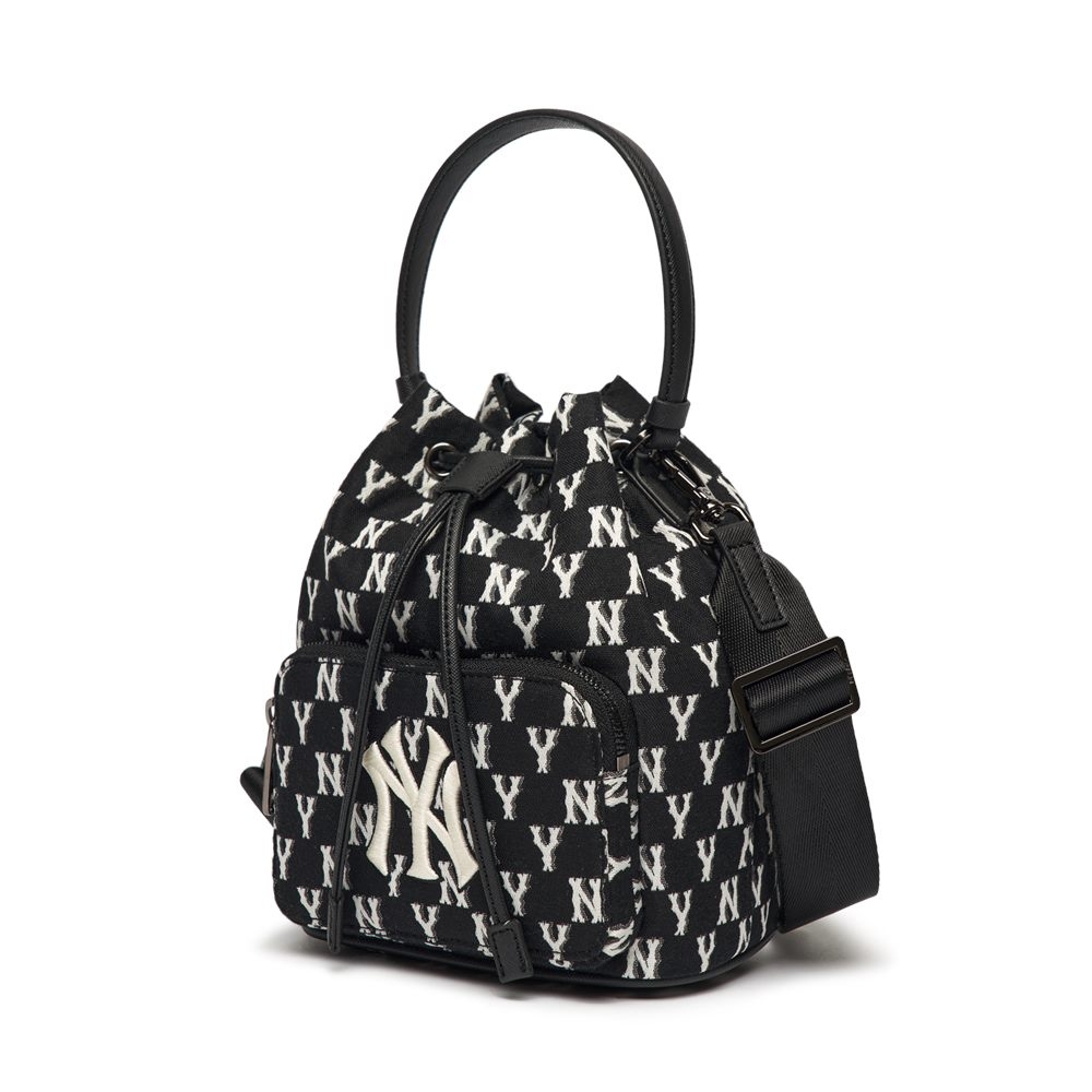 Túi MLB Monogram Bucket Bag New York Yankees Black