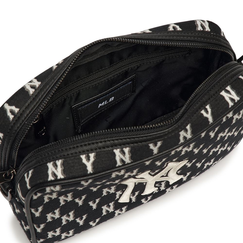 Túi MLB Monogram Crossbody New York Yankees Black