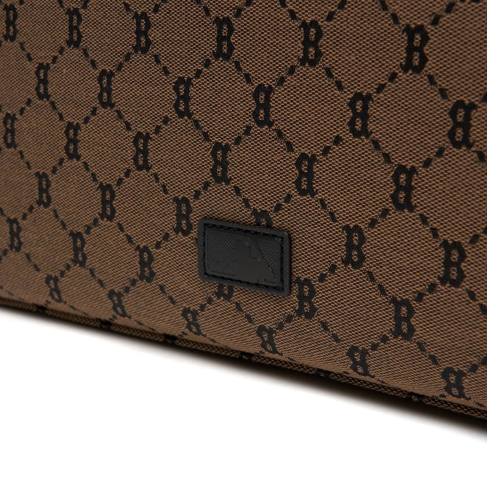 Túi MLB Mono Diamond Jacquard Tote Boston Red Sox D.Beige