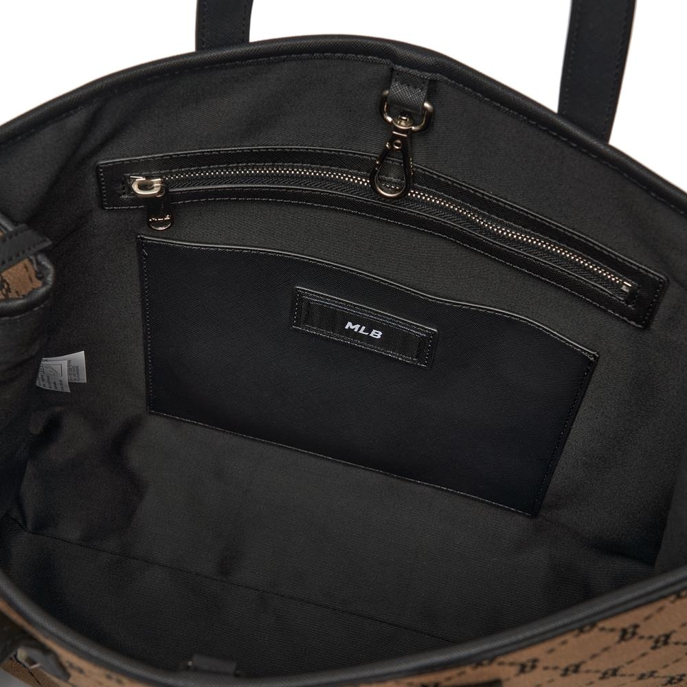 Túi MLB Mono Diamond Jacquard Tote Boston Red Sox D.Beige