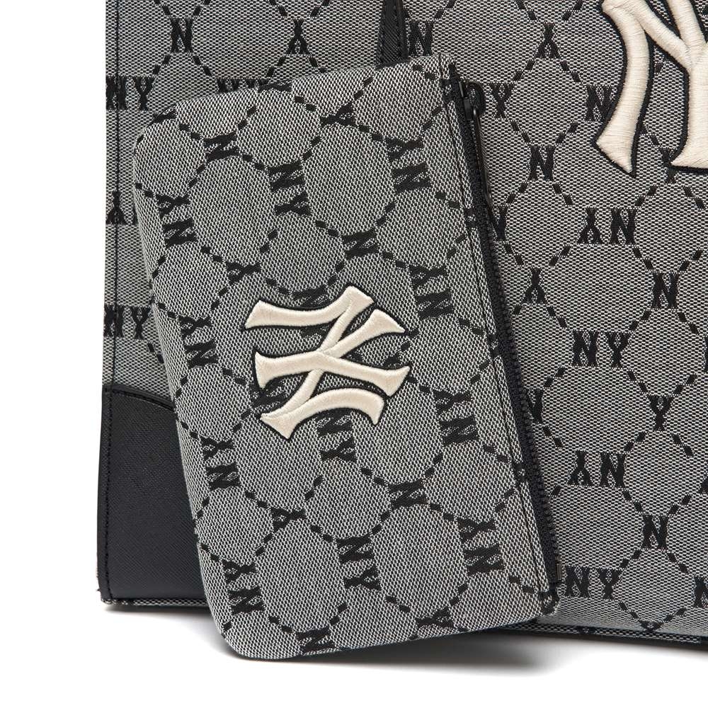 Túi MLB Mono Diamond Jacquard Tote Bag New York Yankees Grey