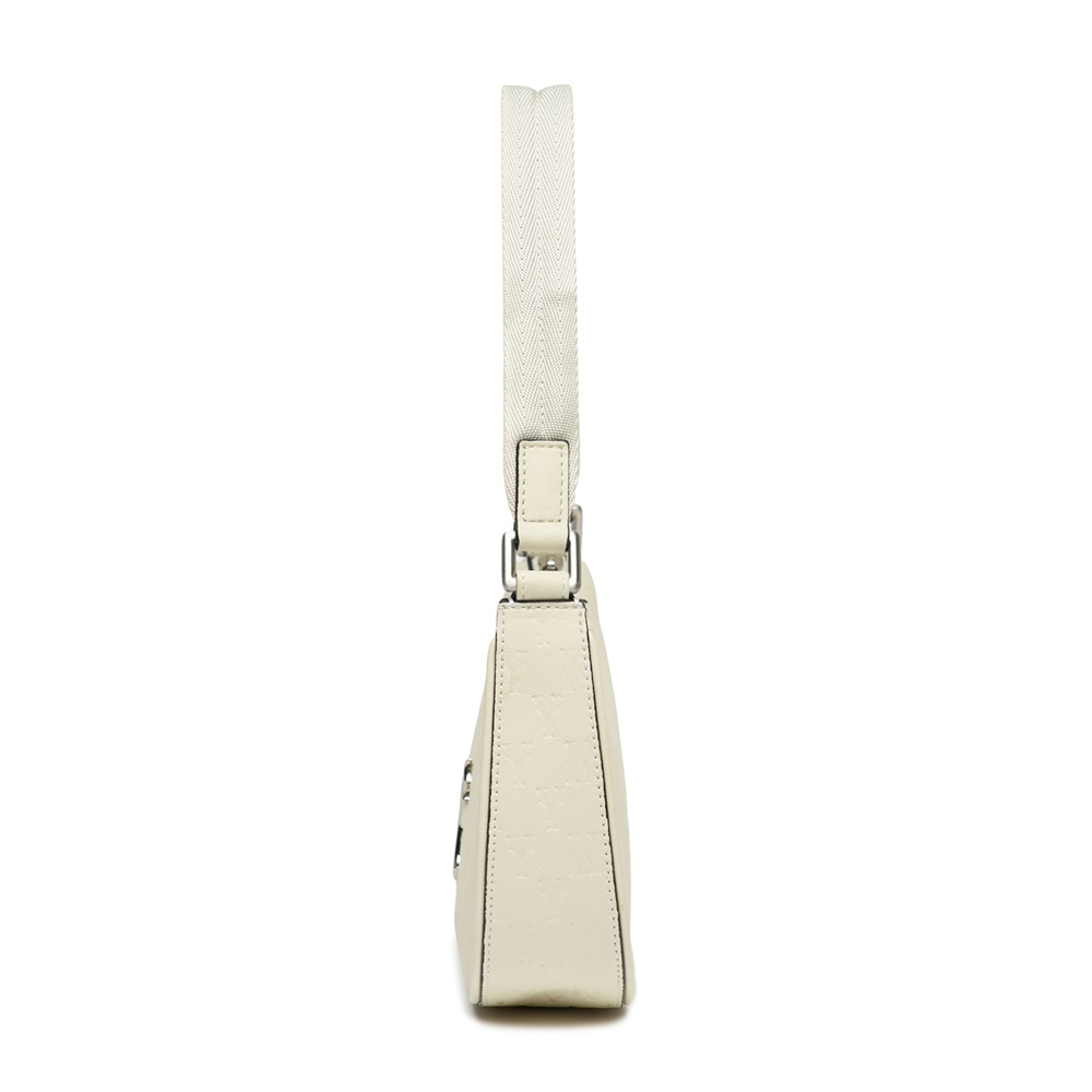 Túi MLB Korea Monogram Embo Hobo Bag New York Yankees Cream