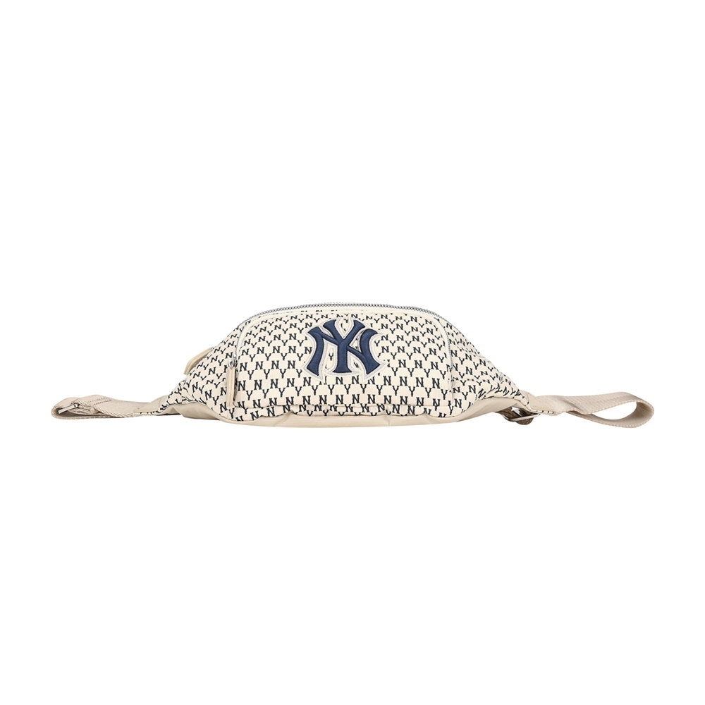 Túi MLB Monogram Hip Sack New York Yankees Ivory 2021