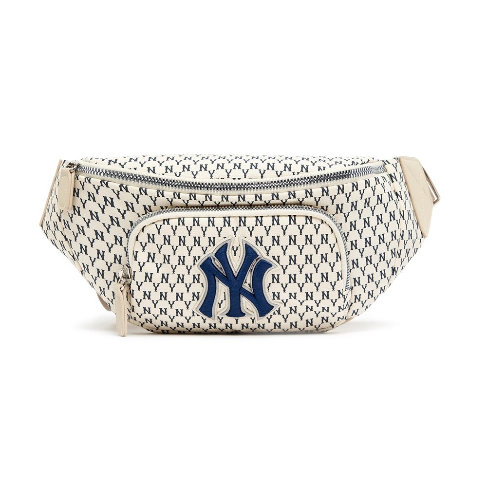 Túi MLB Monogram Hip-Sack New York Yankees Ivory