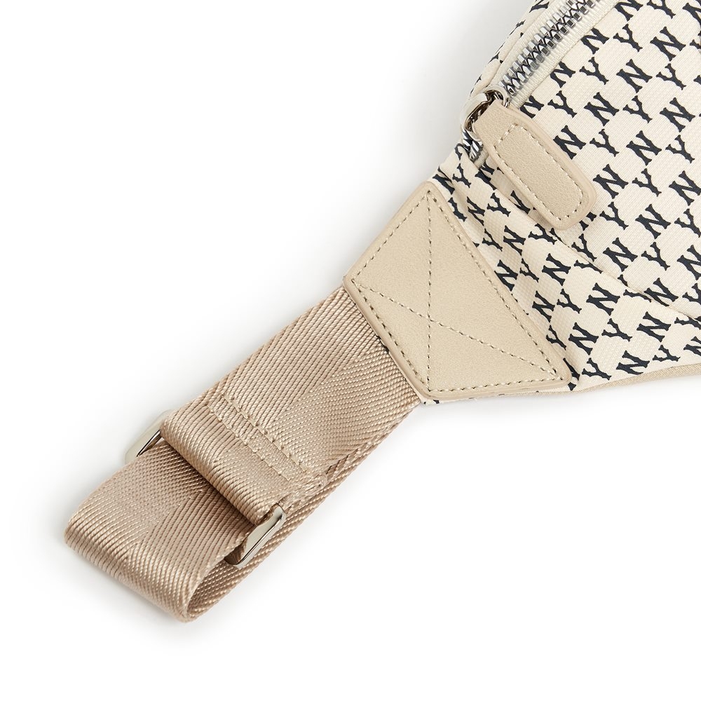 Túi MLB Monogram Hip-Sack New York Yankees Ivory