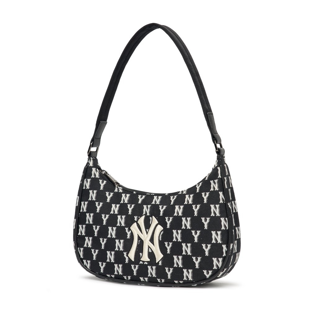 Túi MLB Monogram Hobo Bag New York Yankees Black