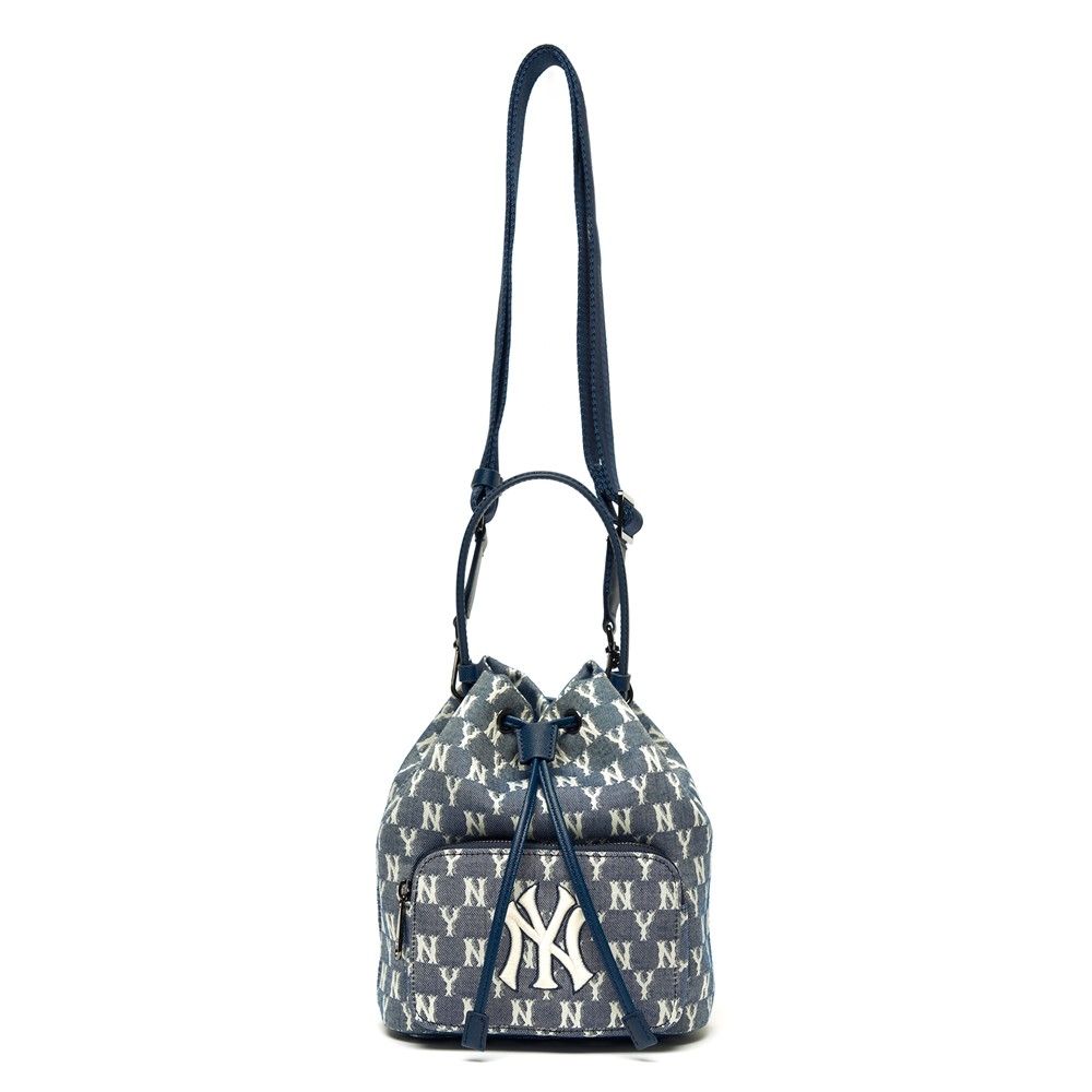 Túi MLB Monogram Jacquard Bucket Bag New York Yankees Navy