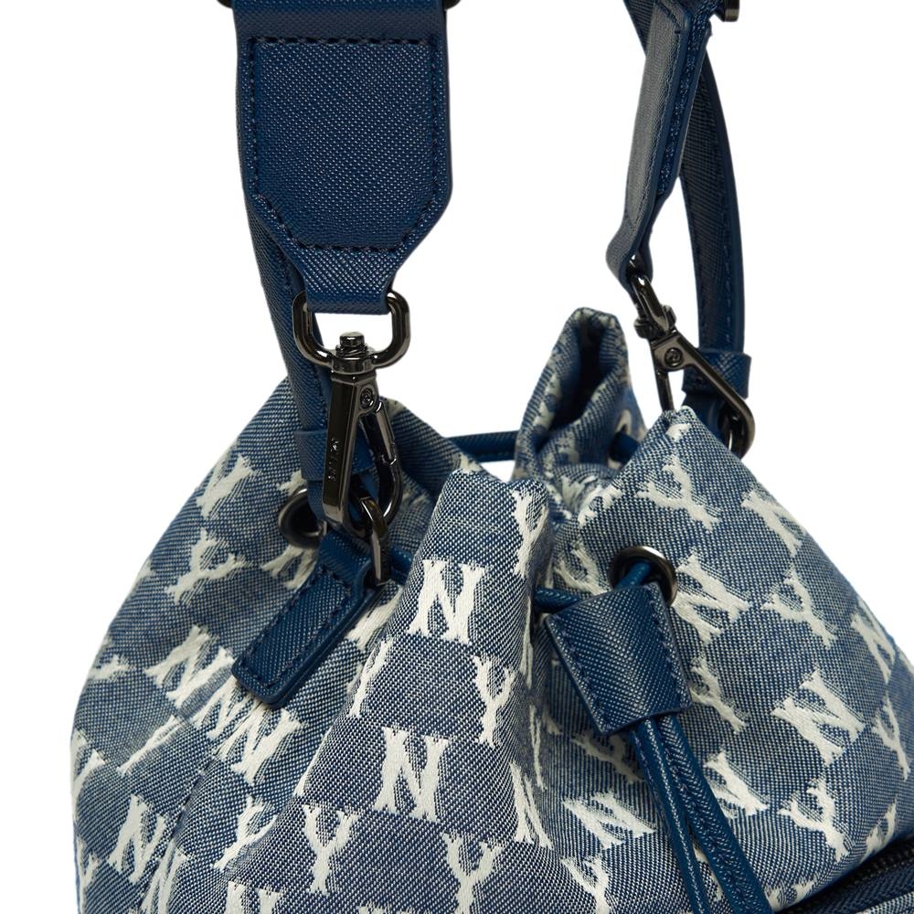 Túi MLB Monogram Jacquard Bucket Bag New York Yankees Navy