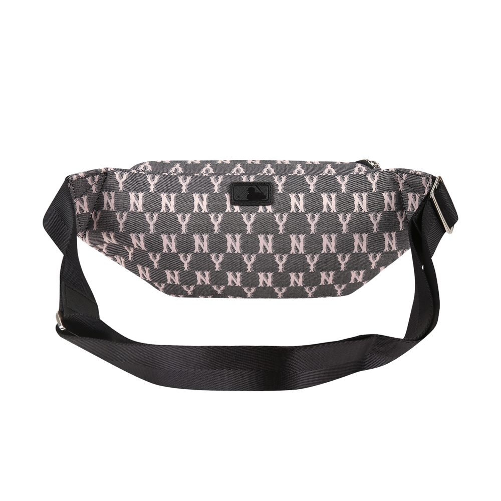 Túi MLB Monogram Jacquard Hip Sack New York Yankees Black 2021