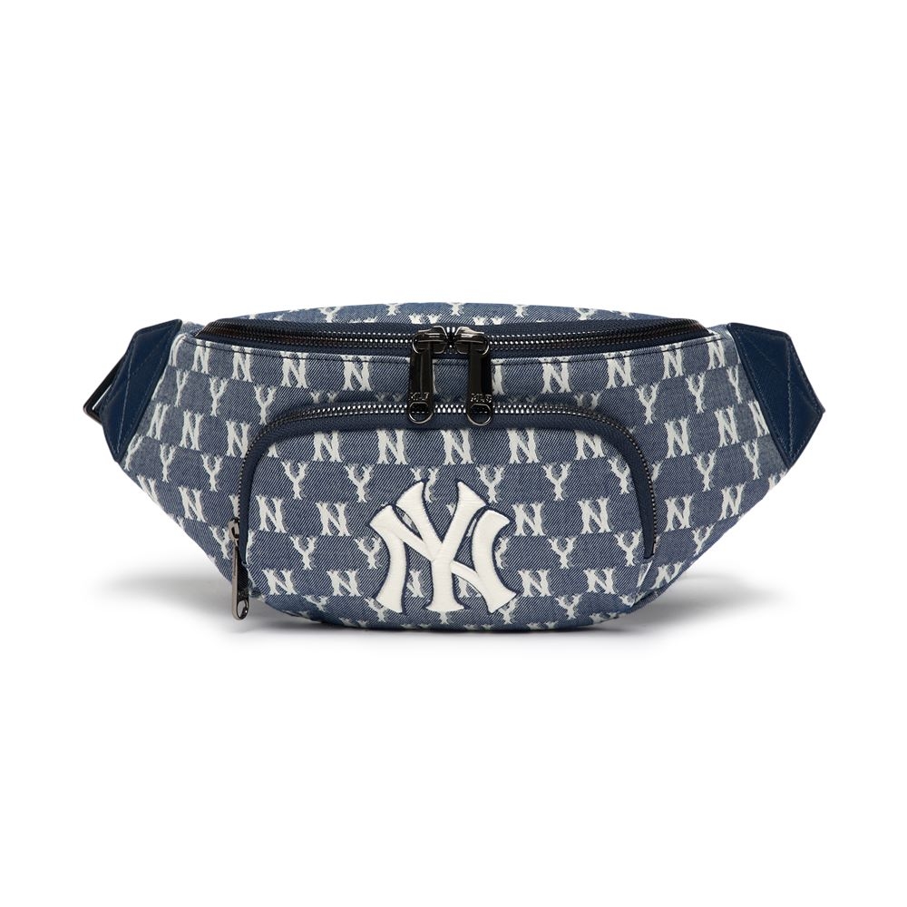 Túi MLB Monogram Jacquard Hip Sack New York Yankees Navy