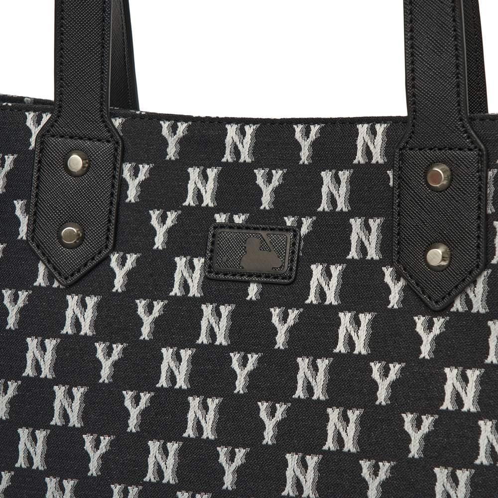 Túi MLB Monogram Jacquard Tote Bag New York Yankees Black