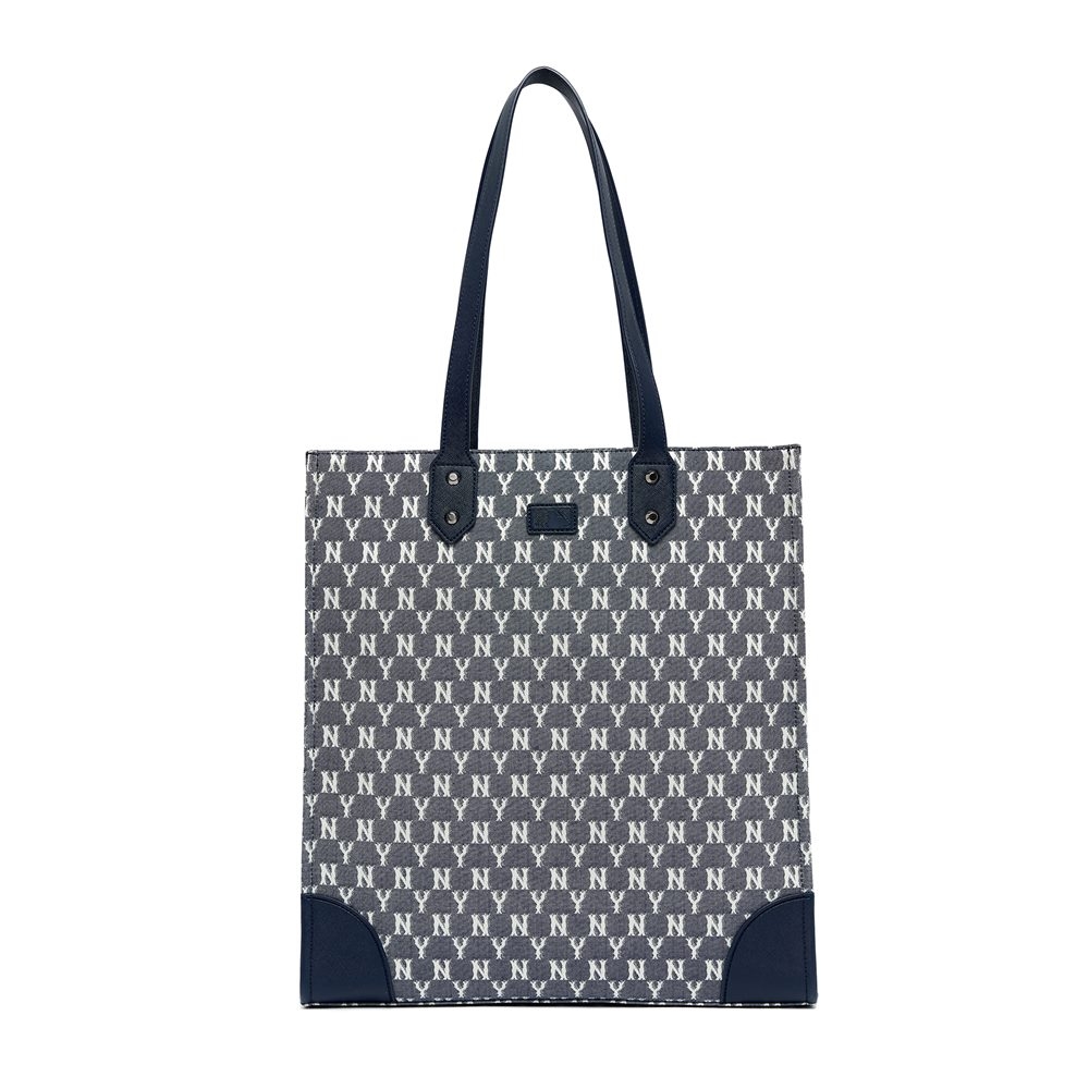 Túi MLB Monogram Jacquard Tote Bag New York Yankees Navy