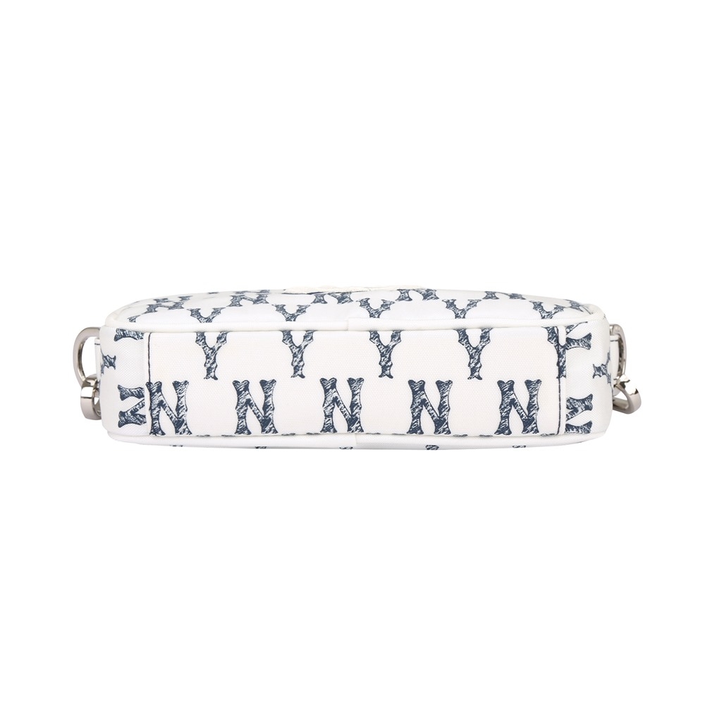 Túi MLB Monogram Mini Crossbody New York Yankees White