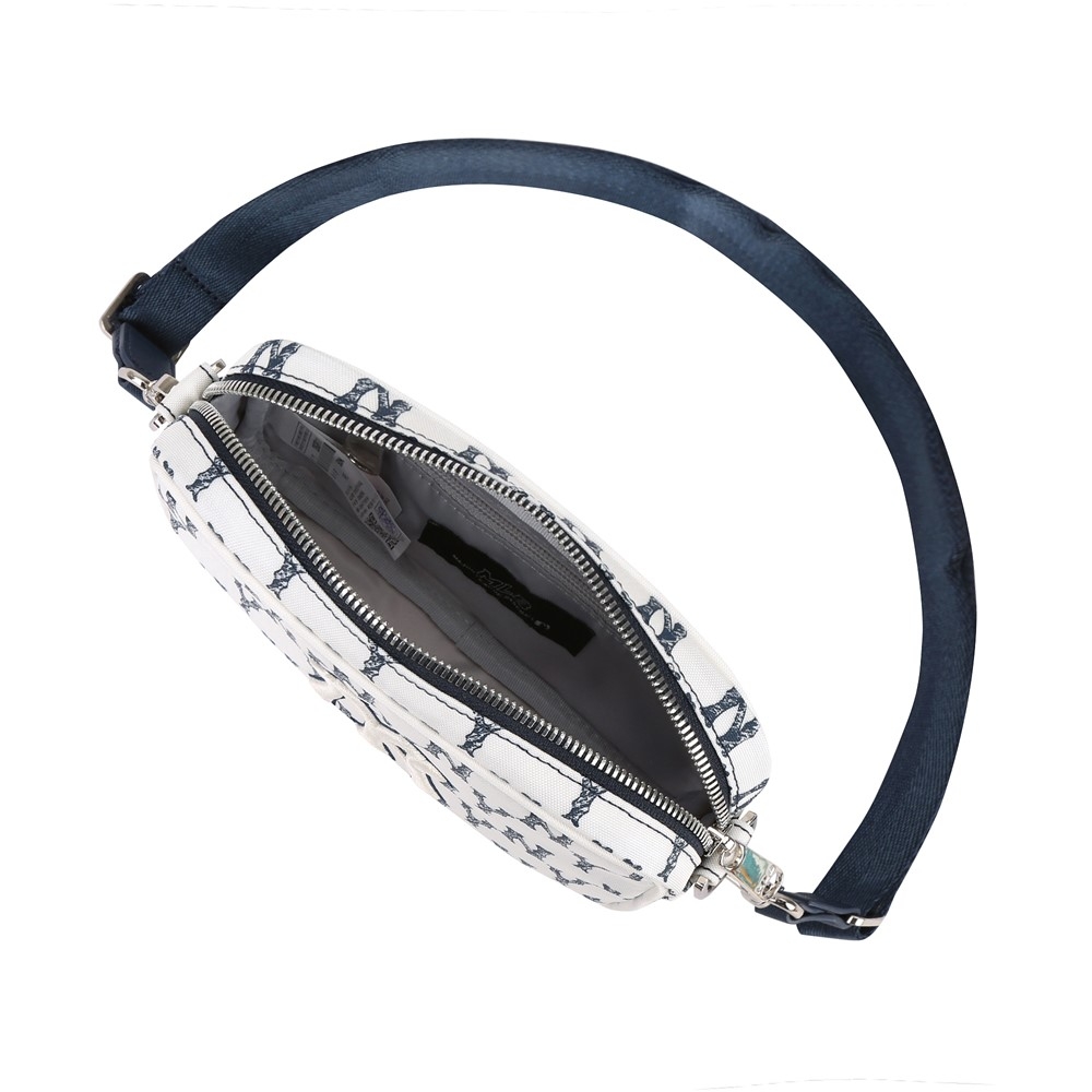 Túi MLB Monogram Mini Crossbody New York Yankees White