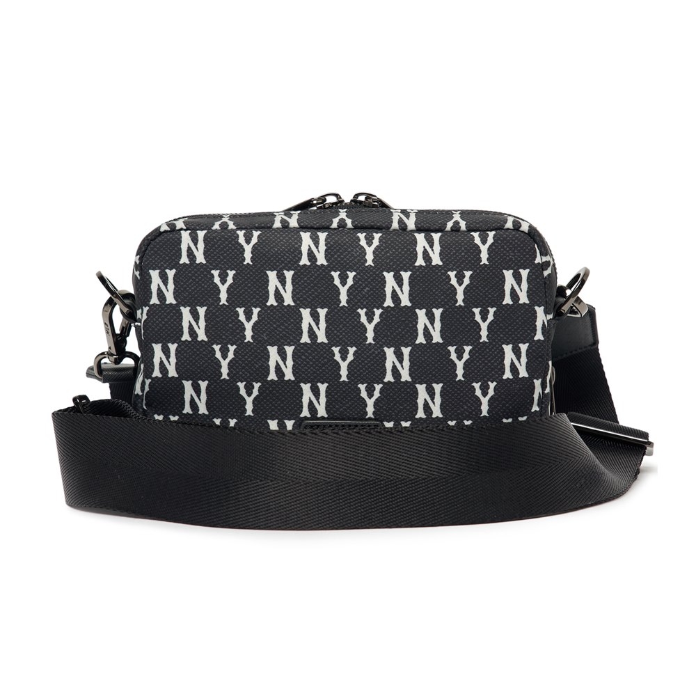 Túi MLB Korea Monogram Mini Crossbody New York Yankees Black