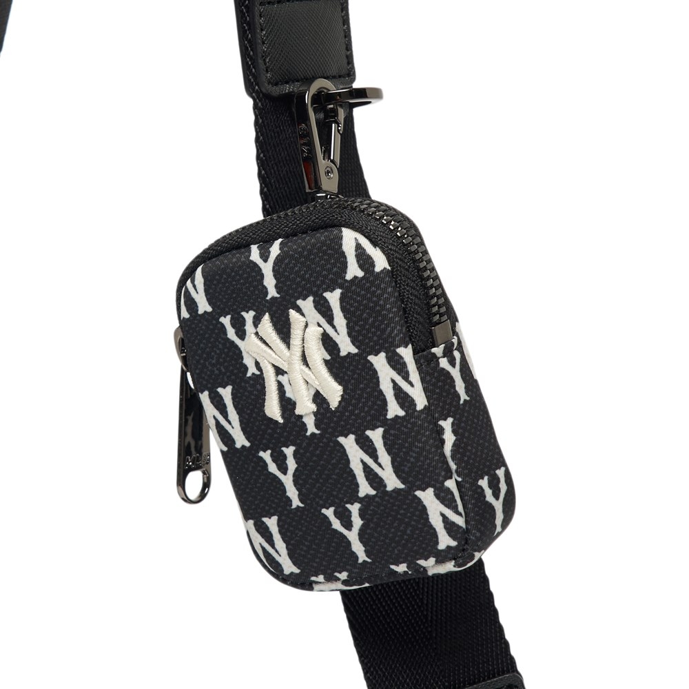 Túi MLB Korea Monogram Mini Crossbody New York Yankees Black