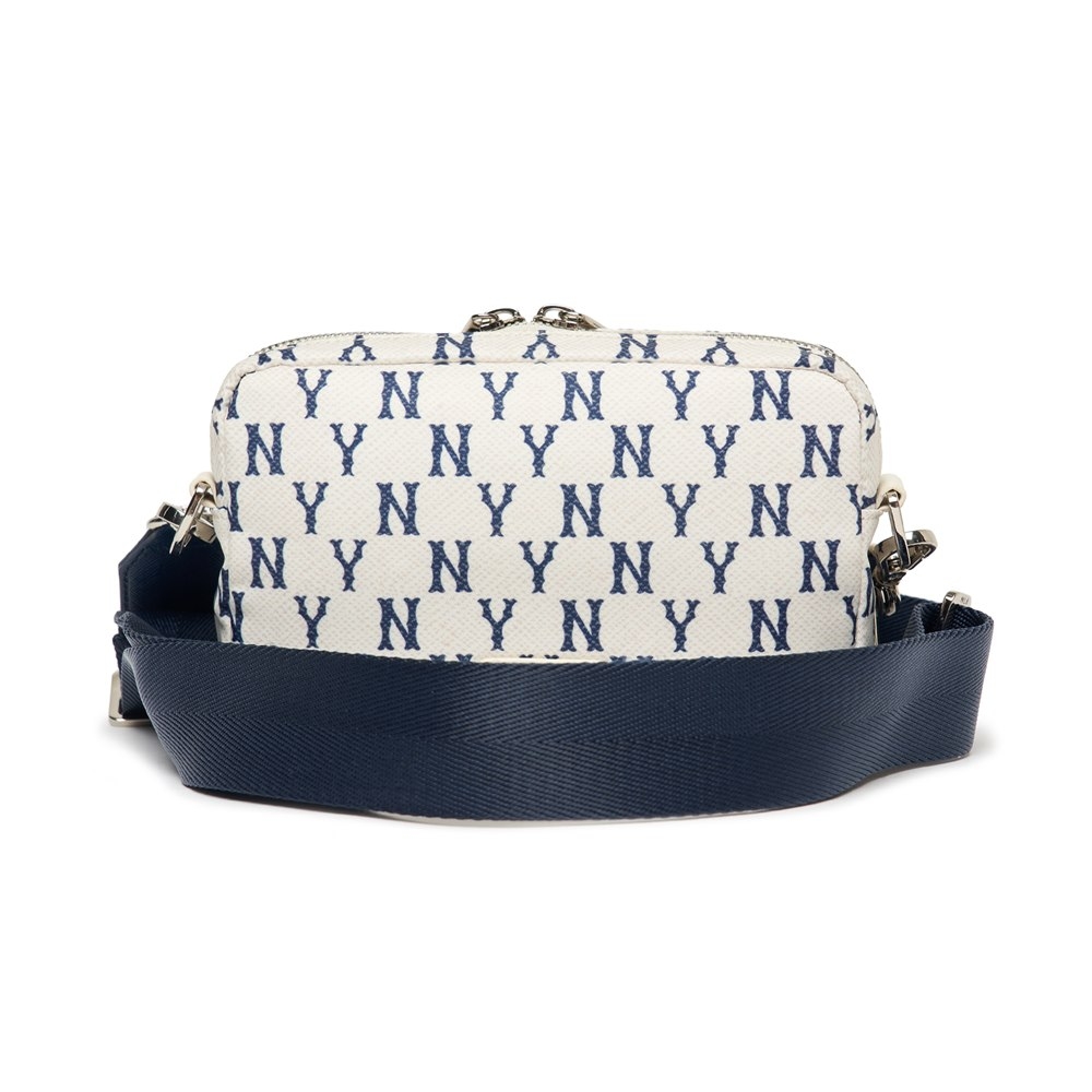 Túi MLB Korea Monogram Mini Crossbody New York Yankees Cream