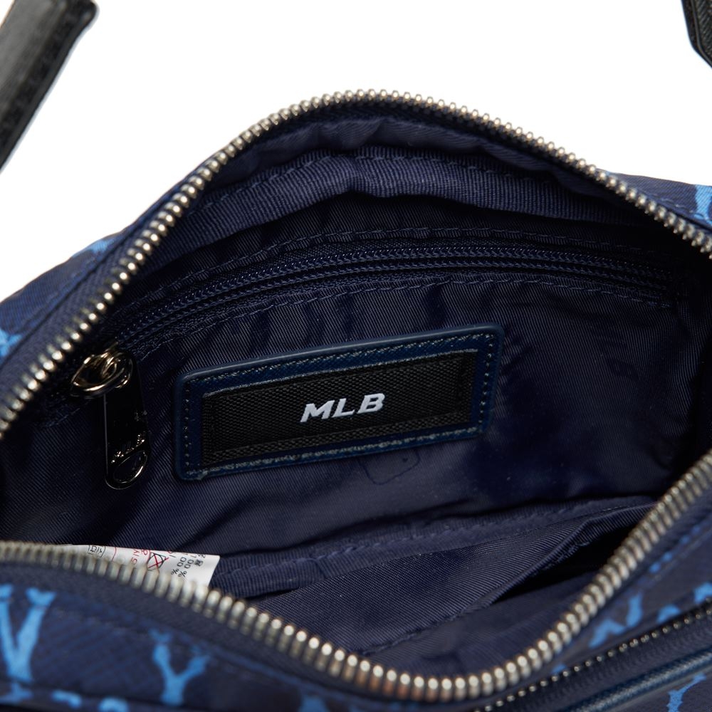 Túi MLB Korea Monogram Mini Crossbody New York Yankees L.Navy