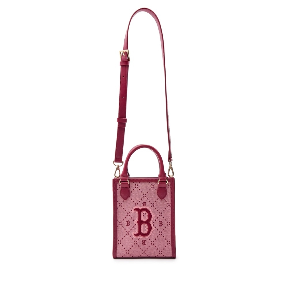 Túi MLB Korea [KIDS] Diamond Monogram Phone Pouch Boston Red Sox D.Peach