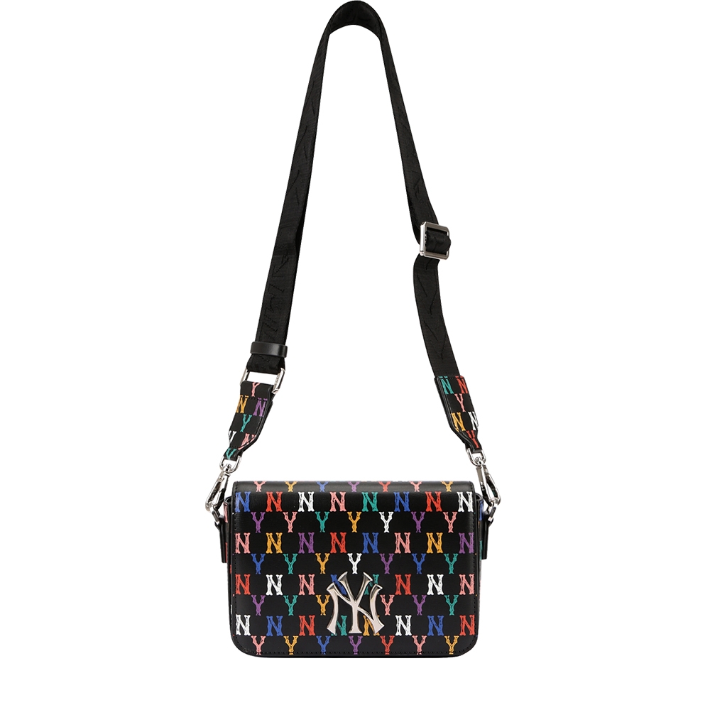 Túi MLB Monogram Rainbow Hoody Bag New York Yankees Black