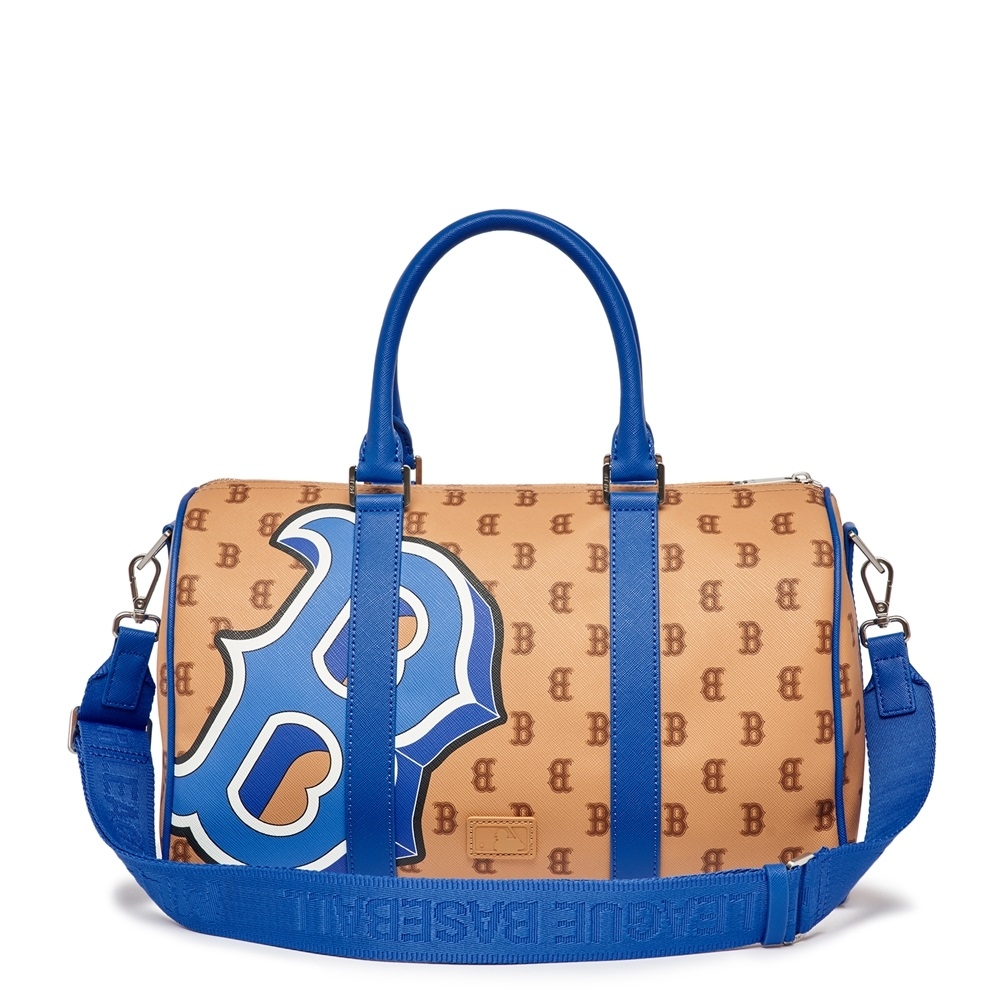 Túi MLB Monotive Coated Canvas Boston Bag M Boston Red Sox Sand