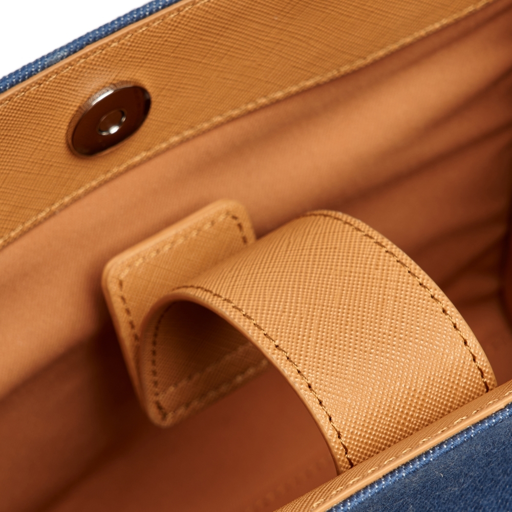 Túi MLB Varsity Basic Canvas Mini Tote Bag New York Yankees Indigo