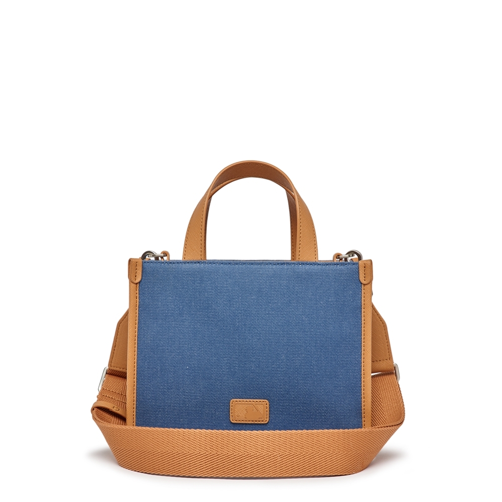 Túi MLB Varsity Basic Canvas Mini Tote Bag New York Yankees Indigo