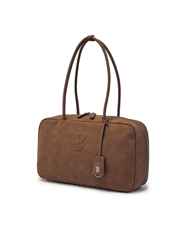 Túi MLB Basic Palette Square Tote Bag Boston Red Sox Brown