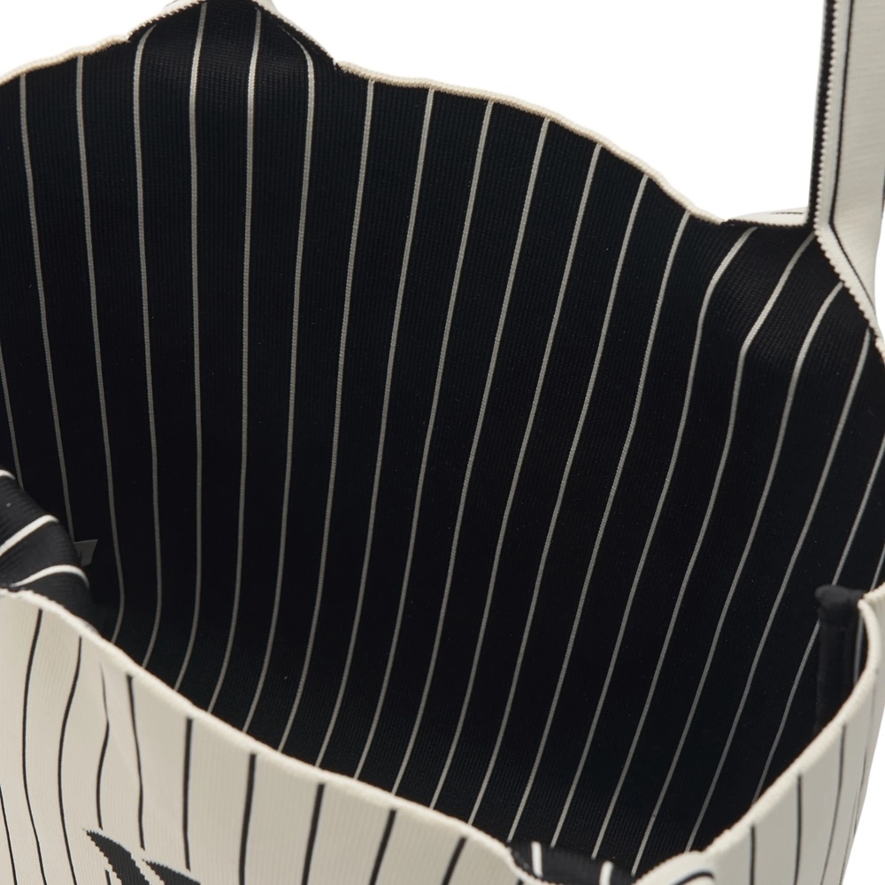 Túi MLB Korea Basic Big Logo Knit Tote Bag New York Yankees Cream