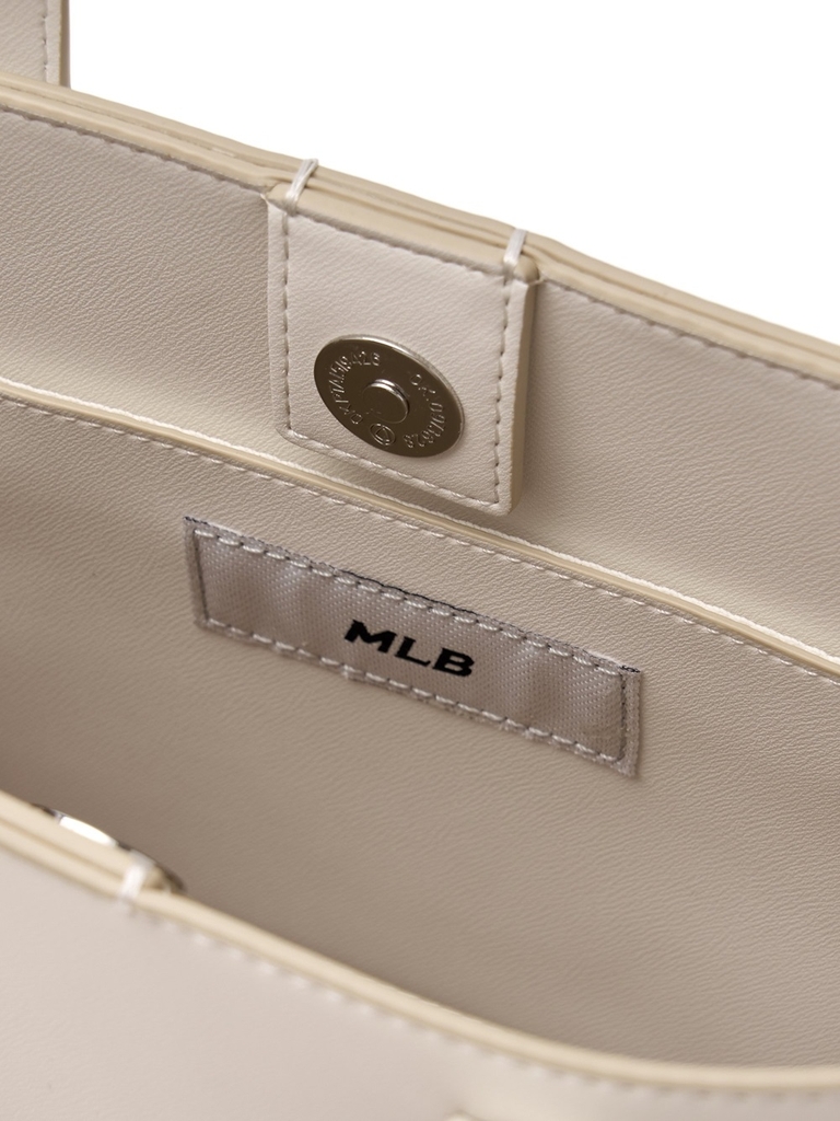 Túi MLB Korea Basic PU Window Tote Boston Red Sox Cream