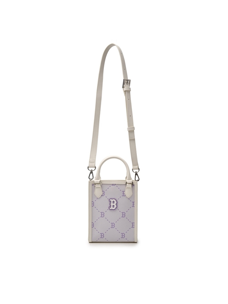 Túi MLB Diamond Monogram Mini Tote Boston Red Sox Ivory