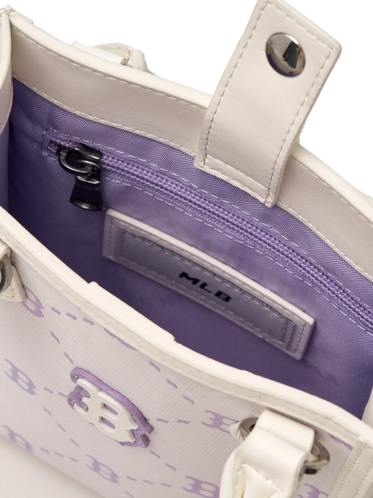 Túi MLB Diamond Monogram Mini Tote Boston Red Sox Ivory