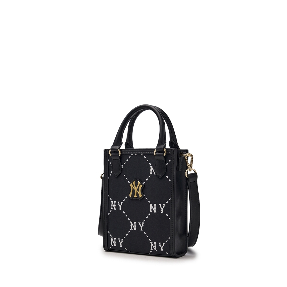 Túi MLB Diamond Monogram Mini Tote Bag New York Yankees Black