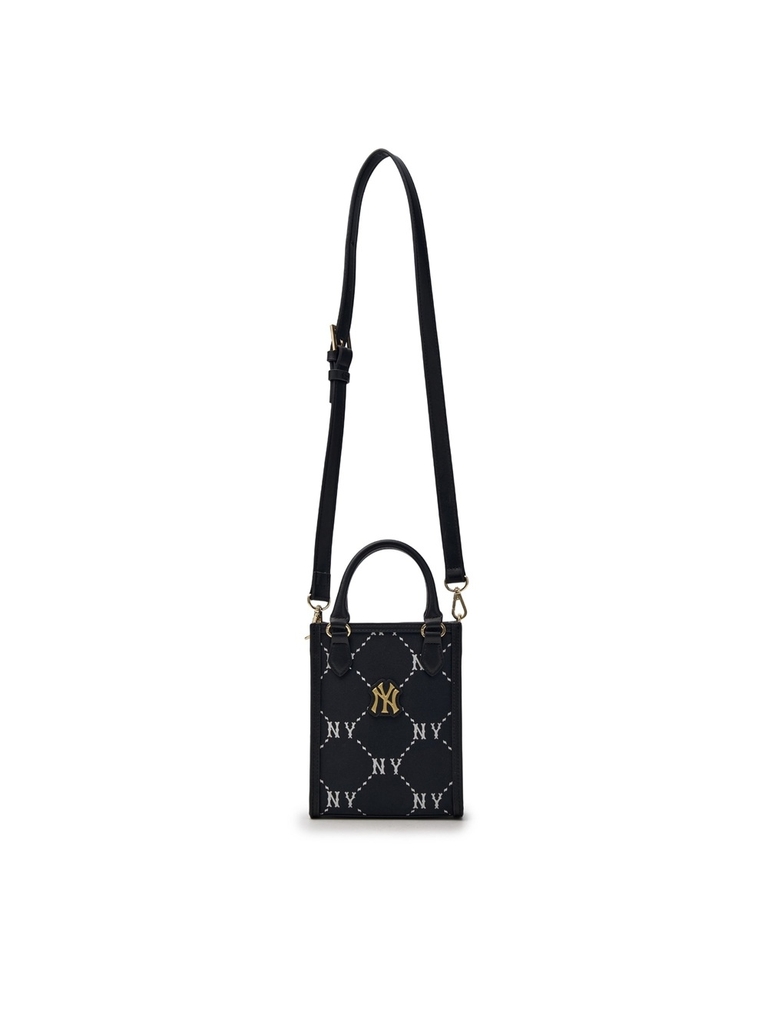 Túi MLB Diamond Monogram Mini Tote Bag New York Yankees Black