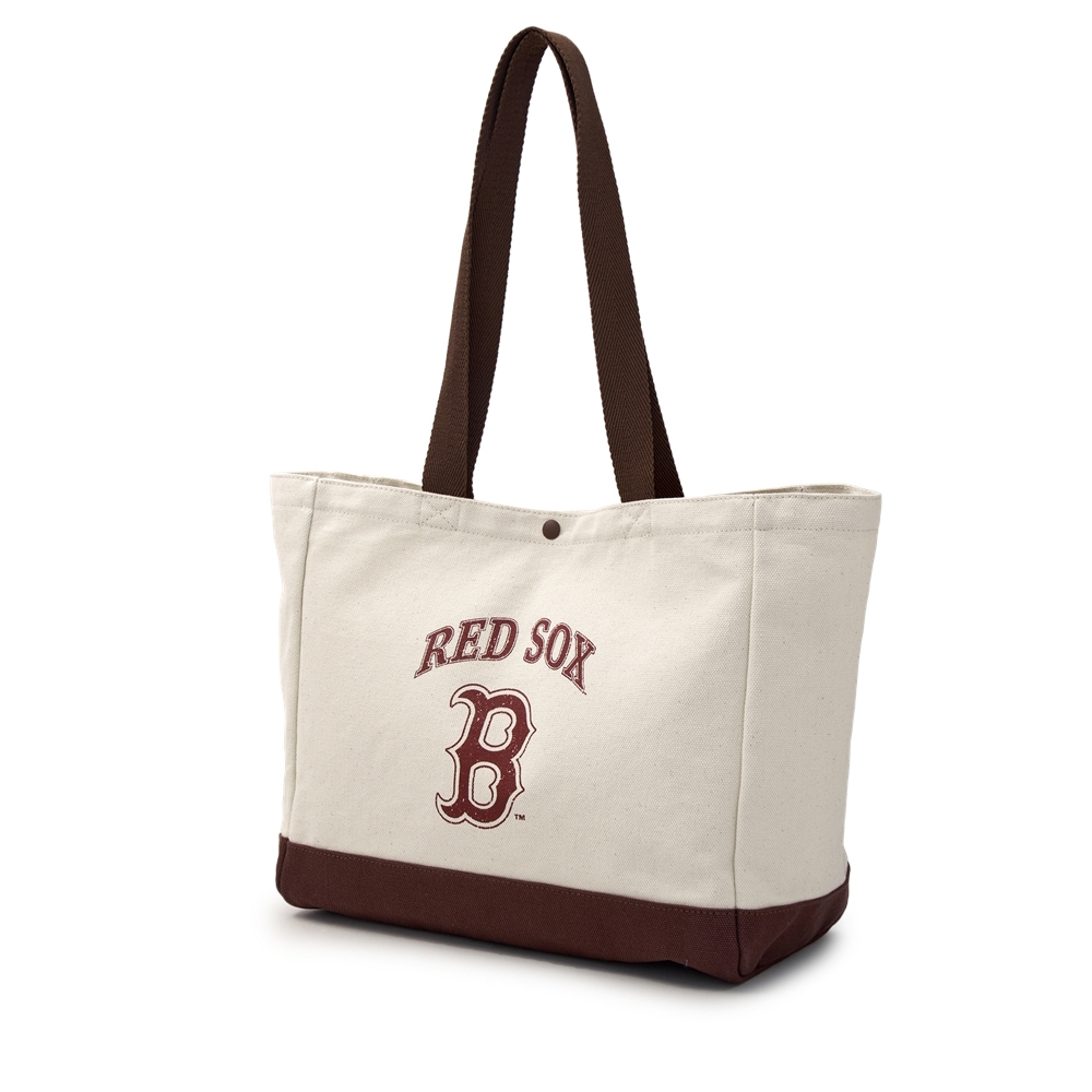 Túi MLB Vintage Lettering Shopper Bag Boston Red Sox Cream [Karina PICK]