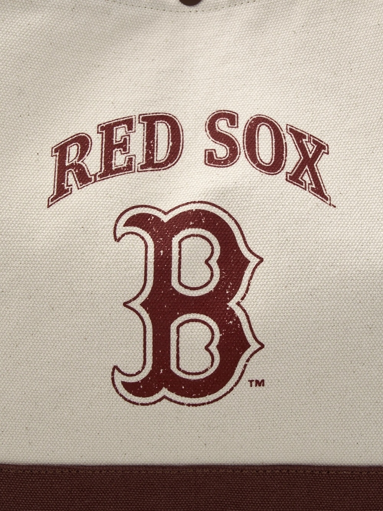 Túi MLB Vintage Lettering Shopper Bag Boston Red Sox Cream [Karina PICK]