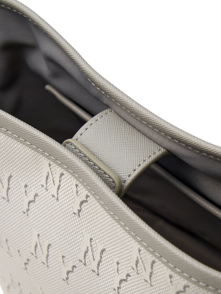 Túi MLB Korea Classic Mono Jacquard Bucket Bag New York Yankees Grey