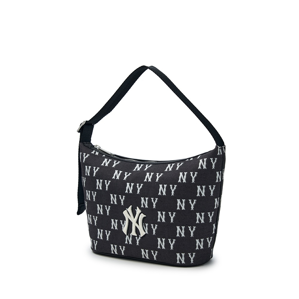 Túi MLB Classic Mono Jacquard Hobo Bag New York Yankees Black
