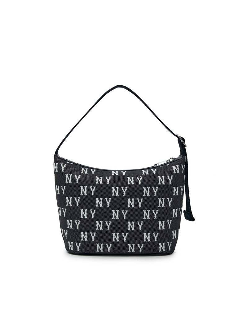 Túi MLB Classic Mono Jacquard Hobo Bag New York Yankees Black