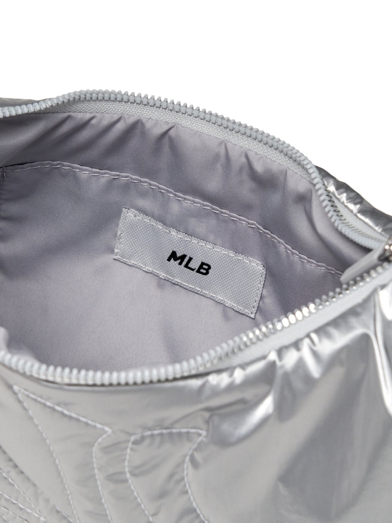 Túi MLB Basic Sporty Stitch Hobo Bag New York Yankees Silver