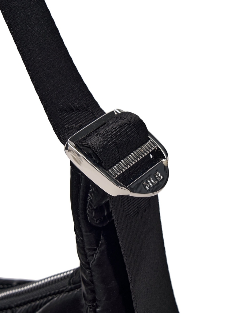 Túi MLB Korea Curve Padded Hobo Bag New York Yankees Black