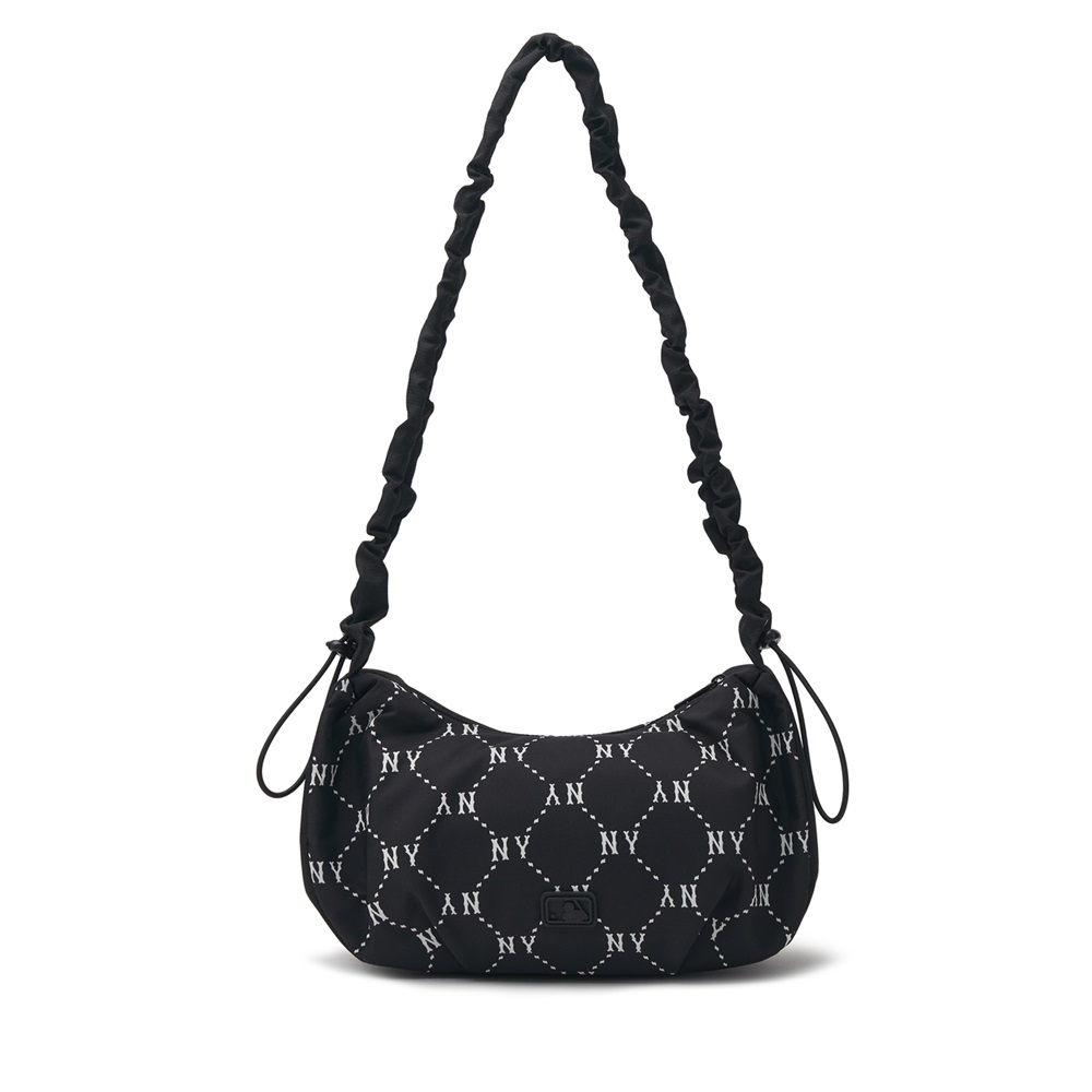 Túi MLB Korea Dia Mono Sportive Hobo Bag New York Yankees Black