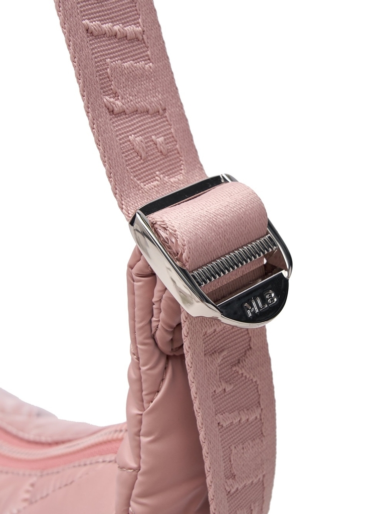 Túi MLB Korea Curve Padded Hobo Bag New York Yankees Pink