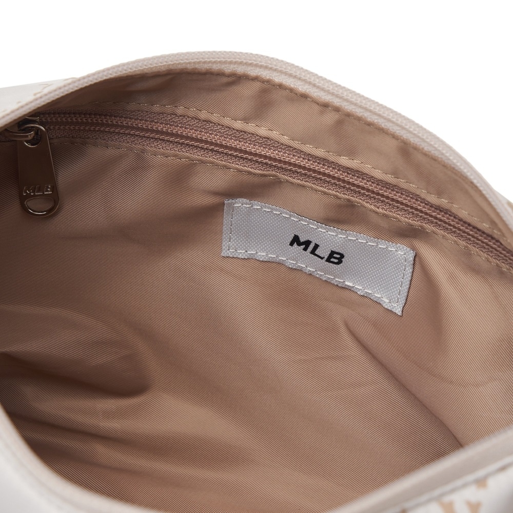 Túi MLB Korea Dia Mono Sportive Hobo Bag New York Yankees Cream