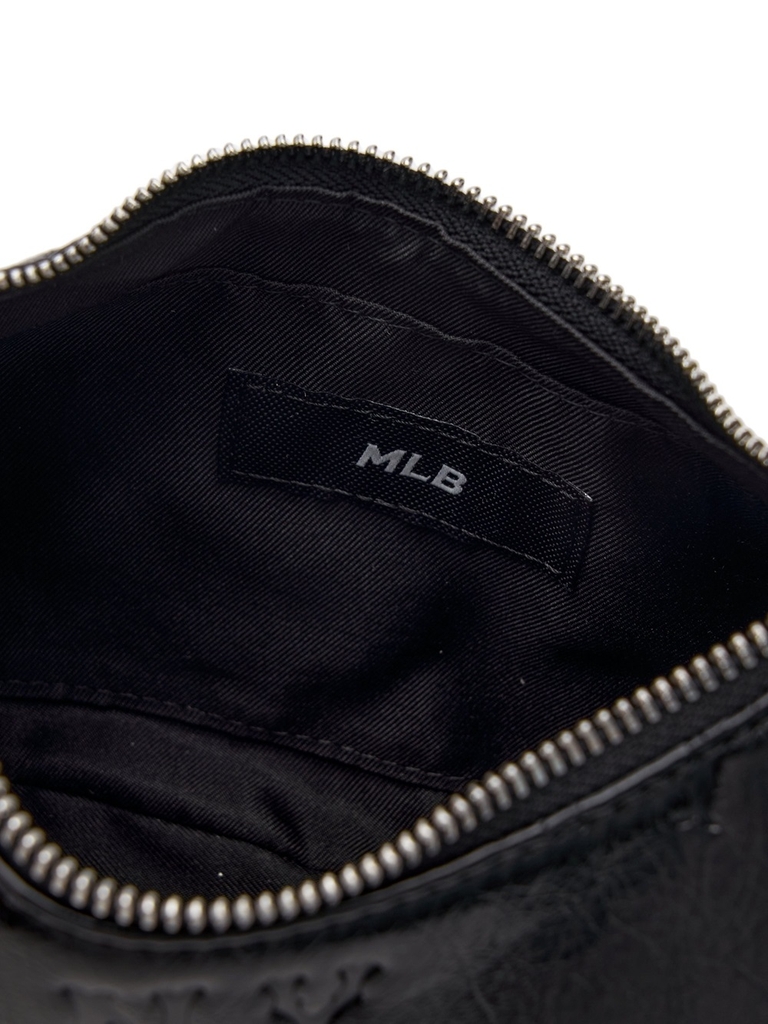 Túi MLB Korea Classic Mono Crack Embo Hobo Bag New York Yankees Black