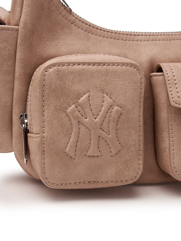 Túi MLB Korea Multi Pocket Cargo Bag New York Yankees Pink